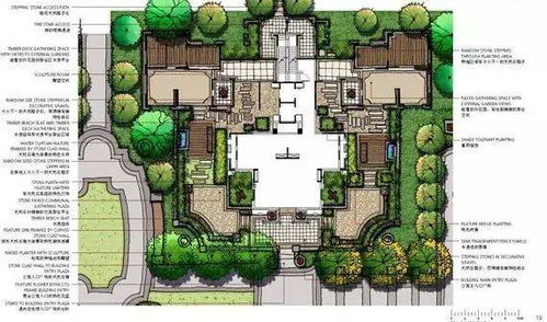 100款園林庭院景觀設計平面圖鑒賞，總有一款觸動你的理想棲居